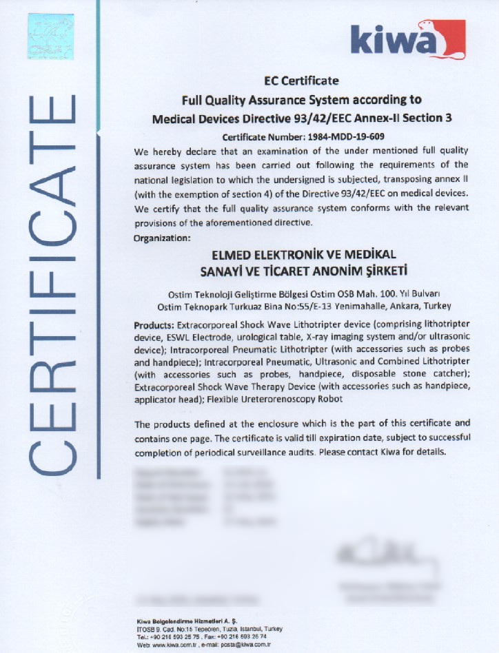 Certificates